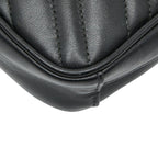 Gucci GG Marmont Chain Mini Shoulder Bag Black Leather — view 4