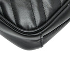 Gucci GG Marmont Chain Mini Shoulder Bag Black Leather — view 6