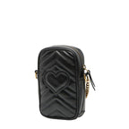 Gucci GG Marmont Chain Mini Shoulder Bag Black Leather — view 2