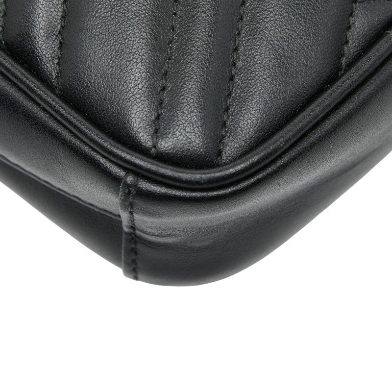 Gucci GG Marmont Chain Mini Shoulder Bag Black Leather — view 5