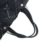Chanel Travel Line Tote Nylon Black Plaid Pattern RI — view 5