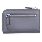 Prada Saffiano Leather Key Card Case Pouch Gray — view 2