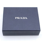 Prada Saffiano Leather Key Card Case Pouch Gray — view 6