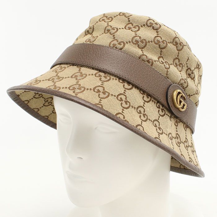 Gucci Fedora Hat GG Canvas Hat Cotton — view 2