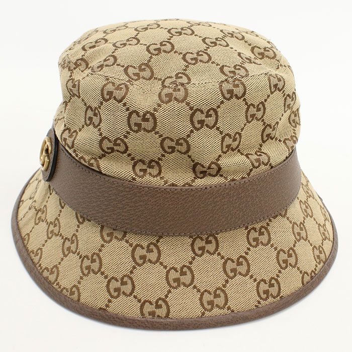 Gucci Fedora Hat GG Canvas Hat Cotton — view 4