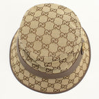 Gucci Fedora Hat GG Canvas Hat Cotton — view 5