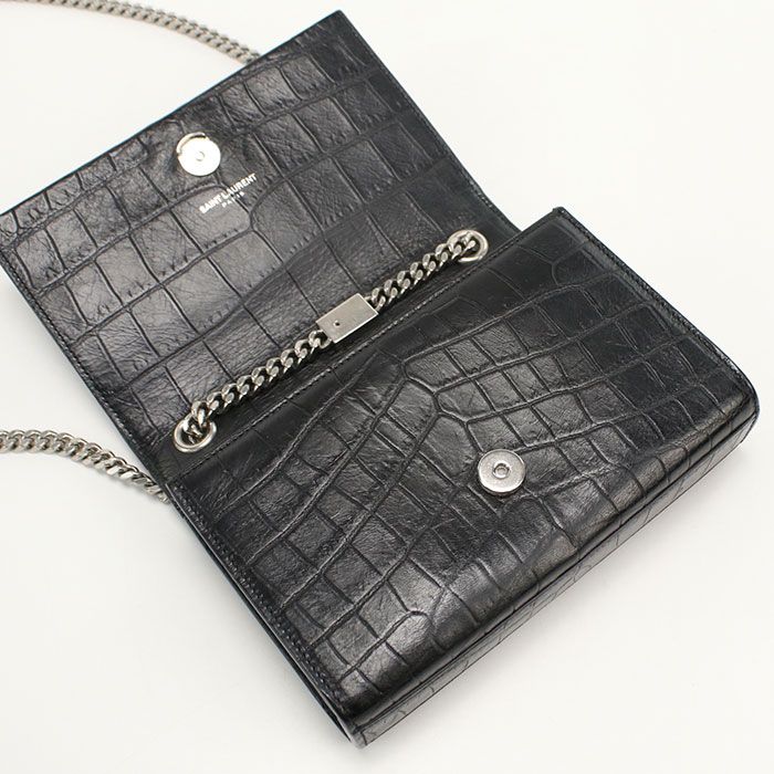 Saint Laurent Chain Shoulder Bag Leather — view 7