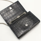 Saint Laurent Chain Shoulder Bag Leather — view 7