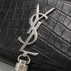 Saint Laurent Chain Shoulder Bag Leather — view 4