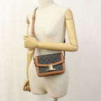 Celine Triomphe Canvas Crossbody Shoulder Bag Calf — view 9