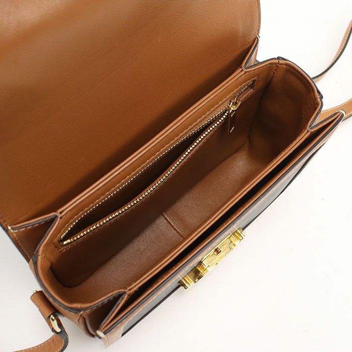 Celine Triomphe Canvas Crossbody Shoulder Bag Calf — view 3