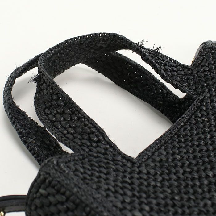 Loewe Tote Mini 2-Way Font Basket Raffia Leather — view 5