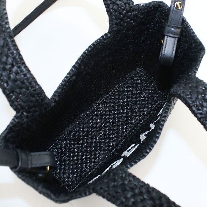 Loewe Tote Mini 2-Way Font Basket Raffia Leather — view 3