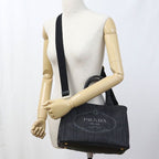 Prada 2-Way Canapa Tote Cotton Canvas — view 9