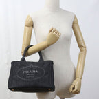 Prada 2-Way Canapa Tote Cotton Canvas — view 8