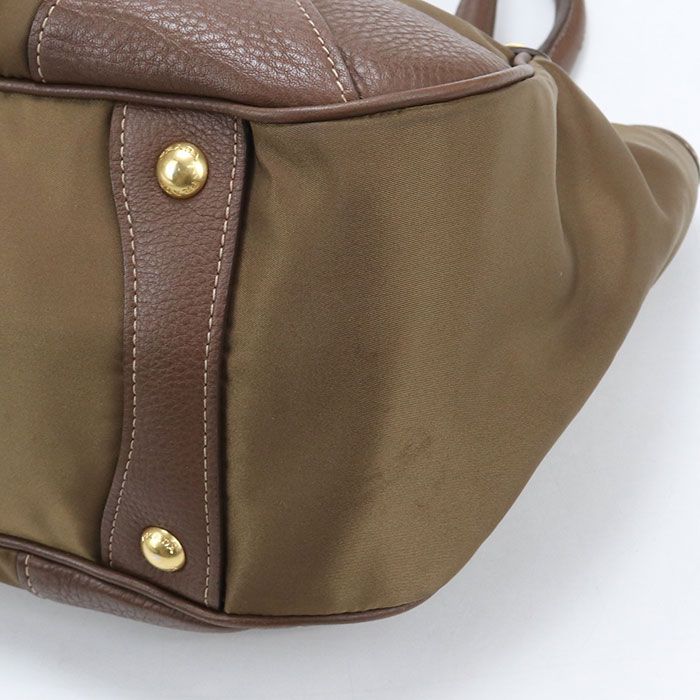 Prada Tote Nylon Totes Brown — view 6