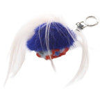 Fendi Bag Bugs Charm Key Holder Blue Pink — view 2