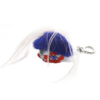 Fendi Bag Bugs Charm Key Holder Blue Pink — view 3