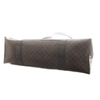 Celine Macadam Pattern Tote Shoulder Bag Leather Brown Black — view 5