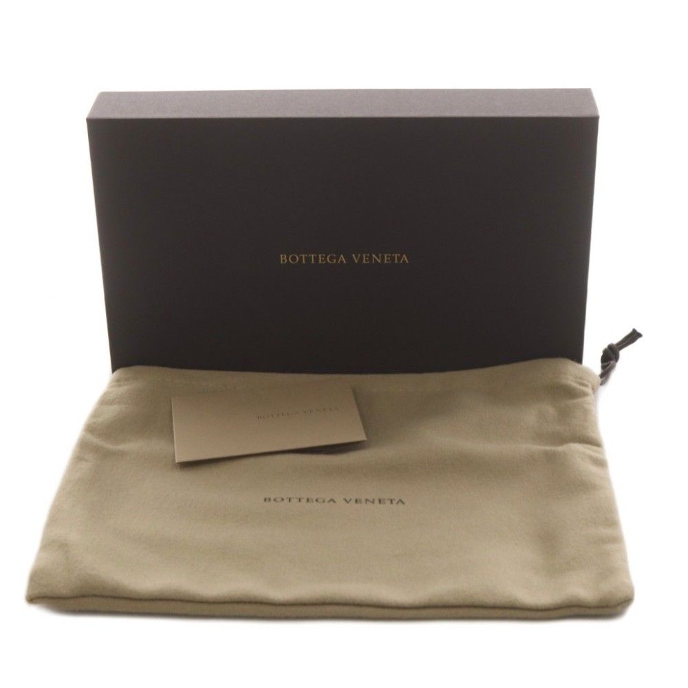 Bottega Veneta Intrecciato Wallet Zip Around Coin Purse Leather Brown — view 7