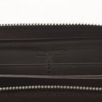 Bottega Veneta Intrecciato Wallet Zip Around Coin Purse Leather Brown — view 3