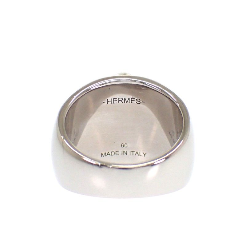 Hermes Cargo Ring Anchor Marine Star Silver — view 8