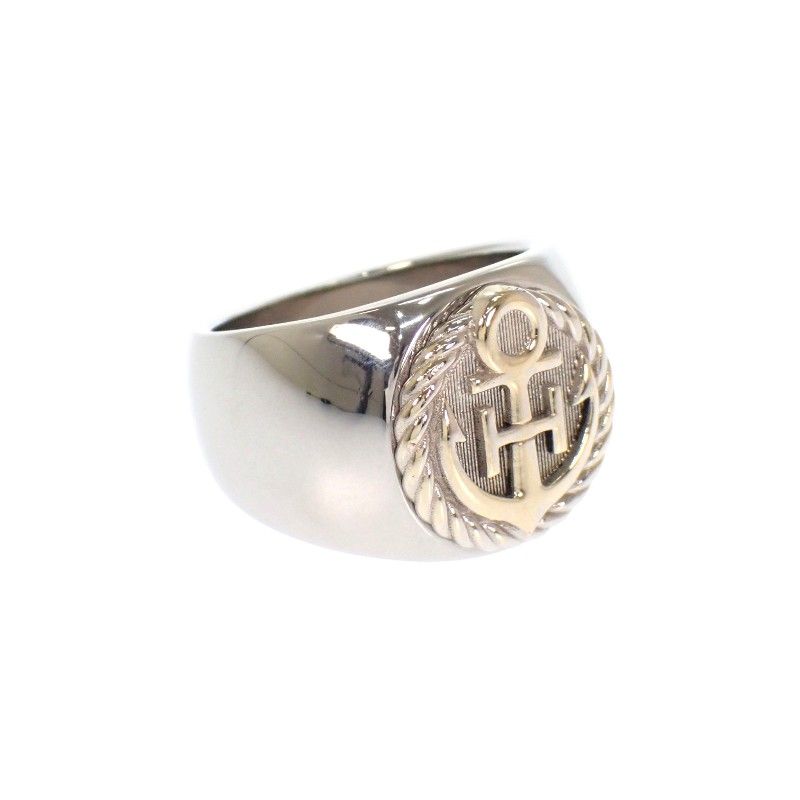Hermes Cargo Ring Anchor Marine Star Silver — view 5