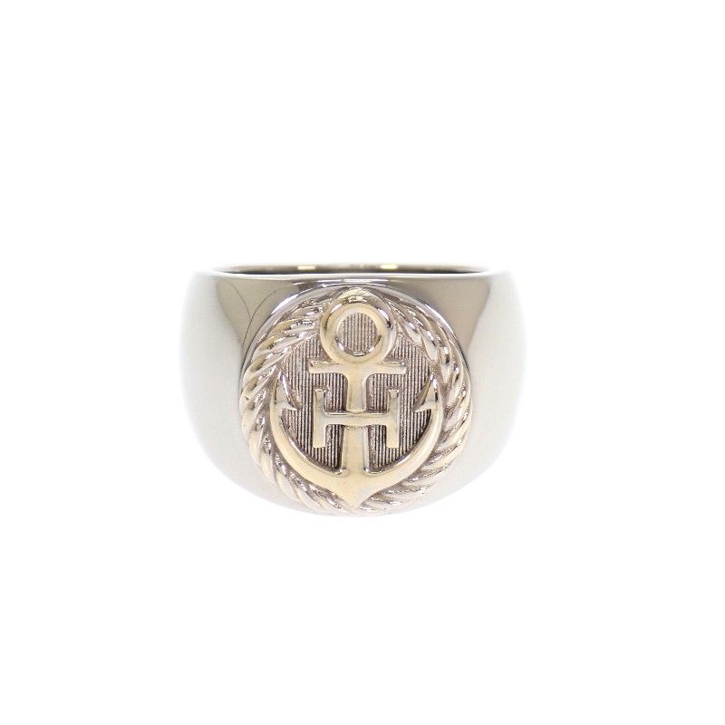 Hermes Cargo Ring Anchor Marine Star Silver — view 2