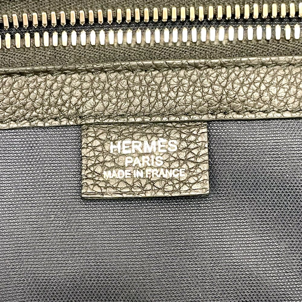 Hermes Color City Slide Cross GM Silver Black Belt Bag — view 7