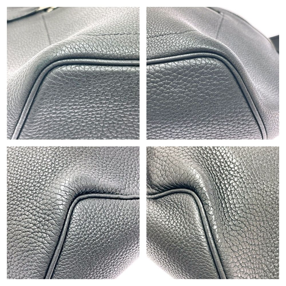Hermes Color City Slide Cross GM Silver Black Belt Bag — view 6