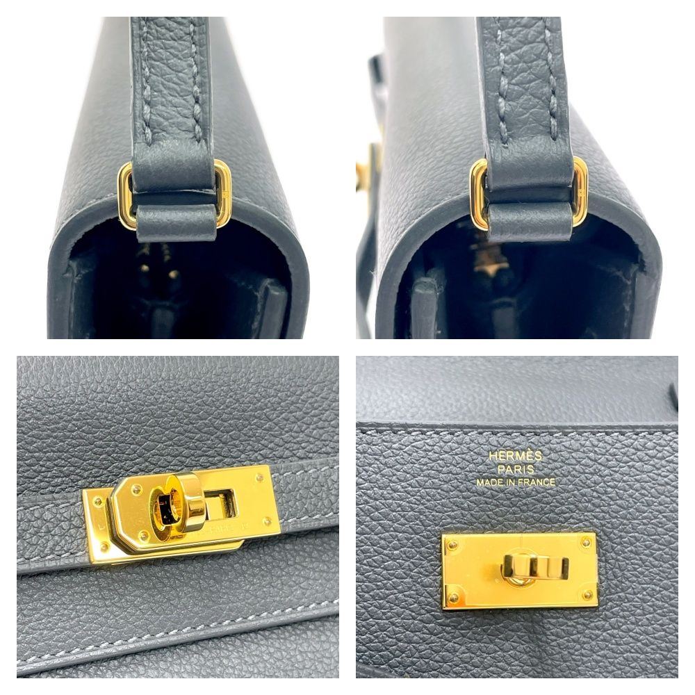 Hermes Kelly Wallet Long to Go Ardoise — view 8