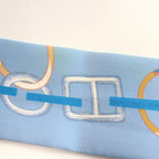 Hermes Twilly Dre Buckle Silk Blue Scarf — view 8