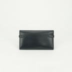 Hermes Kelly Wallet Box Calf Noir Black Gold — view 2