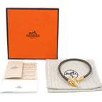 Hermes Bracelet Glenan Etoupe Gray Gold Small — view 9