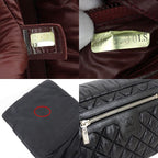 Chanel Coco Cocoon Shoulder Bag Nylon Leather Black — view 5