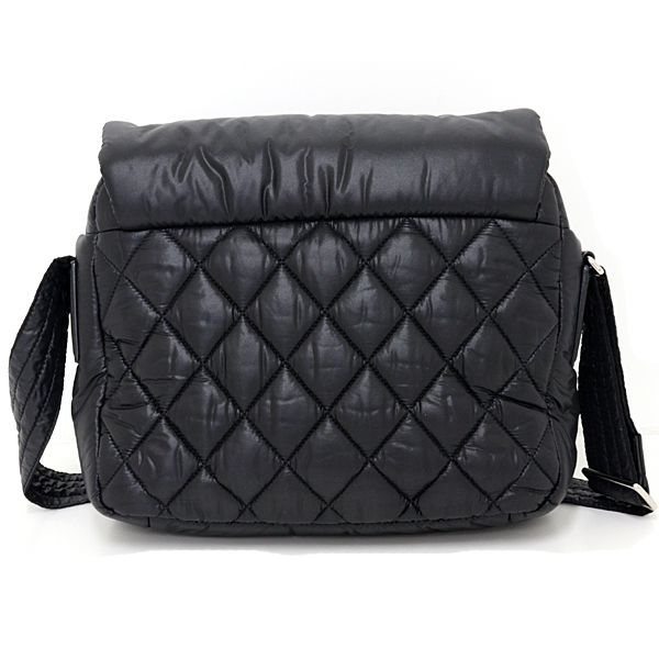 Chanel Coco Cocoon Shoulder Bag Nylon Leather Black — view 2