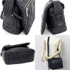 Chanel Coco Cocoon Shoulder Bag Nylon Leather Black — view 6
