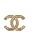 Chanel CC Logo Brooch Metal Gold Antique — view 9