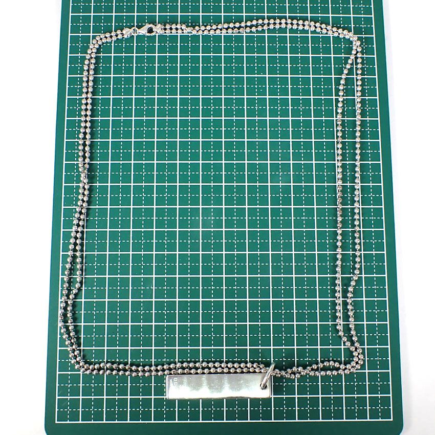 Gucci 925 Dog Tag Plate 2 Pieces Necklace — view 9