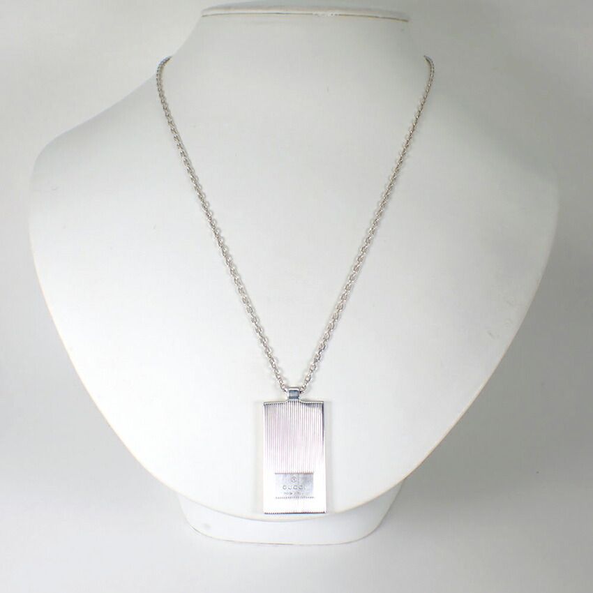 Gucci 925 Logo Plate Necklace — view 6