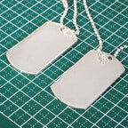 Gucci 925 Dog Tag Plate 2 Pieces Necklace — view 9