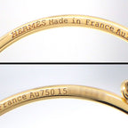 Hermes Earrings Chaine D'ancre Hoop Diamond Total 18k Pink Gold — view 5