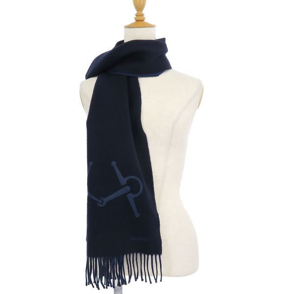 Hermes Scarf Navy — view 9