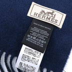 Hermes Scarf Navy — view 8