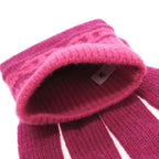 Hermes Knit Gloves Red — view 4