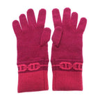 Hermes Knit Gloves Red — view 2