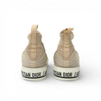 Dior Walkndior Sneakers Shoes Knit Rubber Pink Beige Logo High Cut — view 5