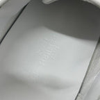 Hermes Get Sneakers Shoes Canvas Leather Gray White Black Low Cut Logo — view 7
