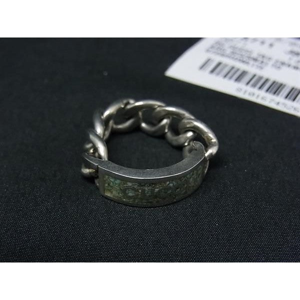 Gucci Chain Ring Silver Mint Green