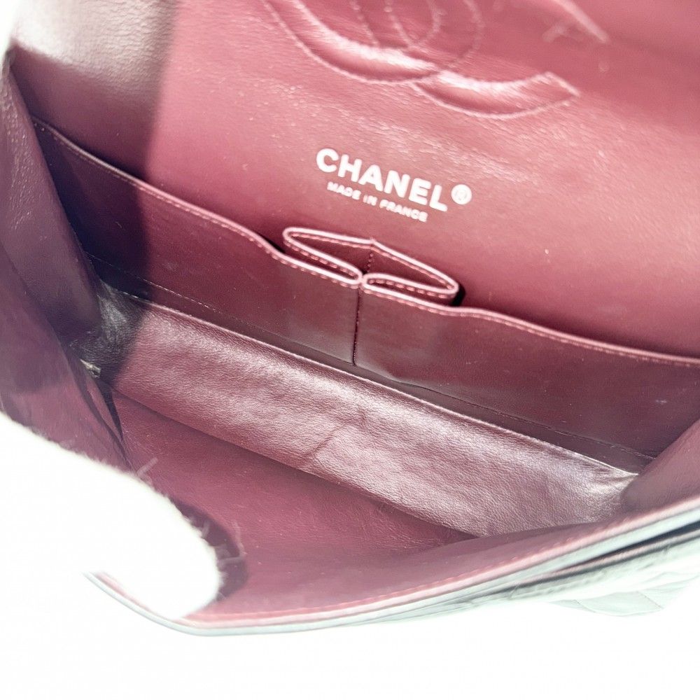 Chanel Shoulder Bag Quilted 25 Double Chain Flap Crossbody CC Logo Turnlock — view 5
